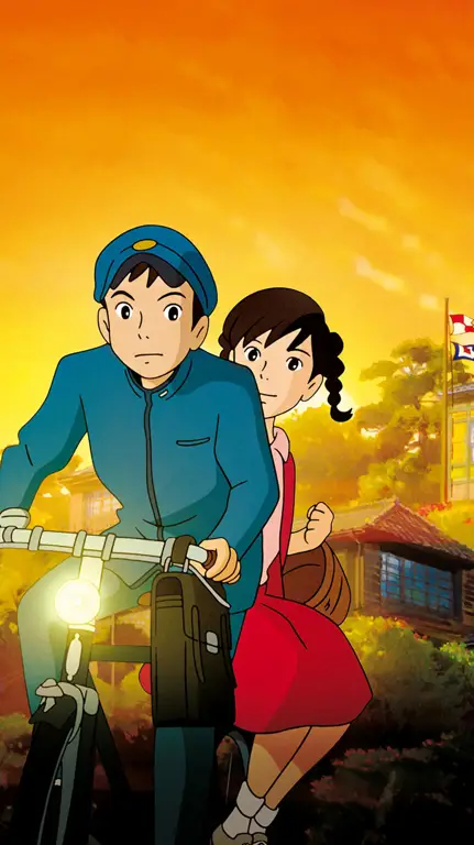 Poster resmi anime From Up on Poppy Hill Poster film anime From Up on Poppy Hill