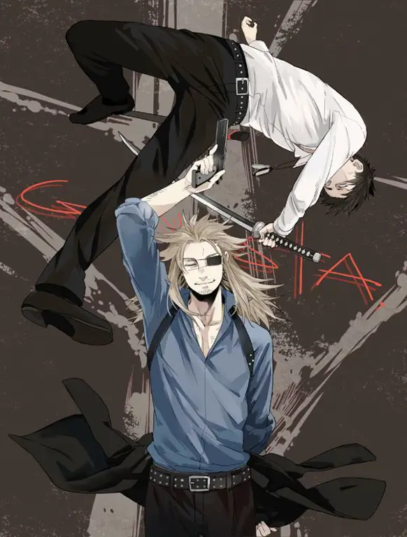 Worick dan Nicolas Gambar Worick dan Nicolas, karakter utama dari anime Gangsta