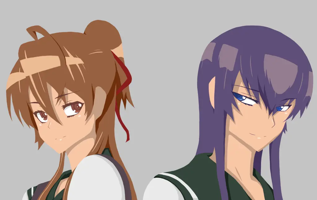 Para karakter utama dalam anime Highschool of the Dead Karakter-karakter utama dalam anime Highschool of the Dead