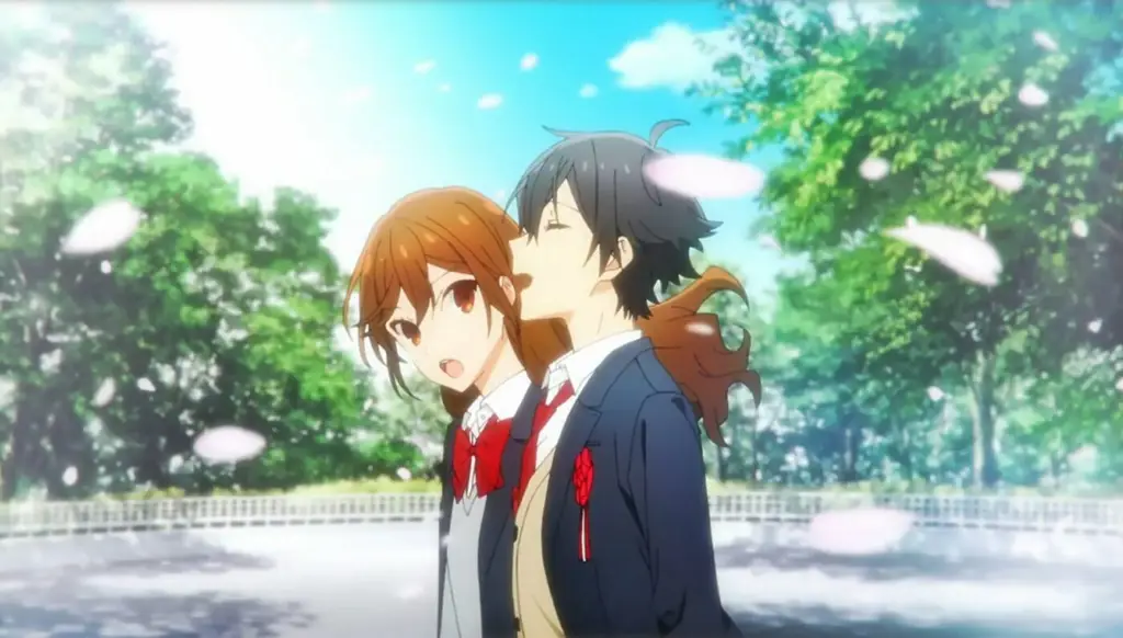 Suasana adegan komedi romantis dalam anime Adegan anime komedi romantis