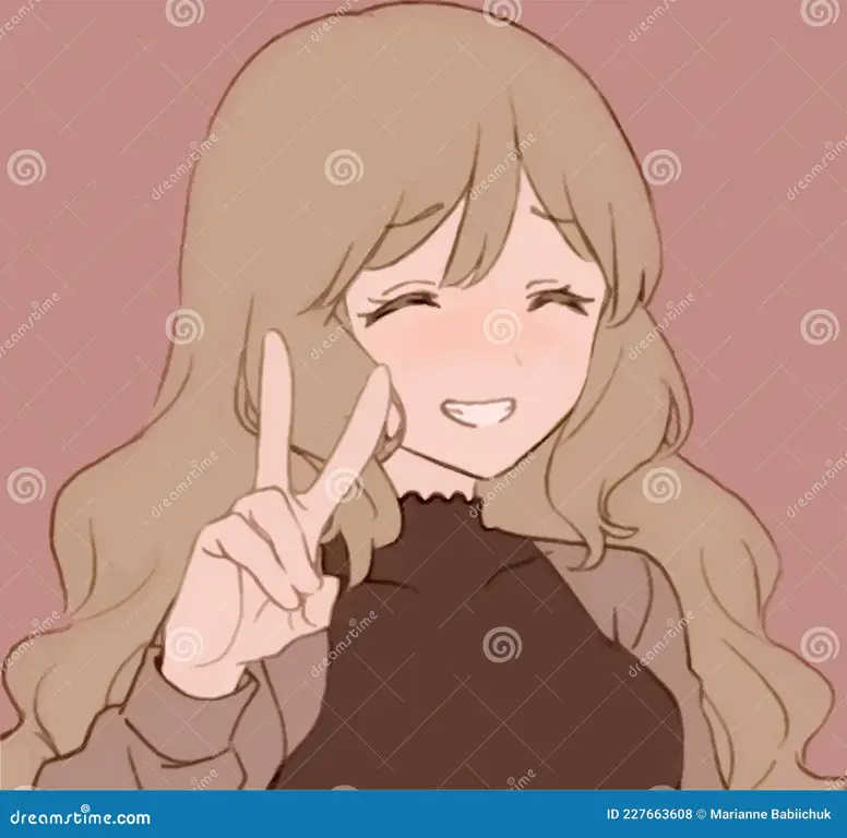 Ekspresi bahagia Akira dan Kondou Karakter anime tersenyum